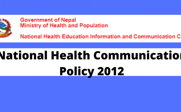 National health communication Policy 2012