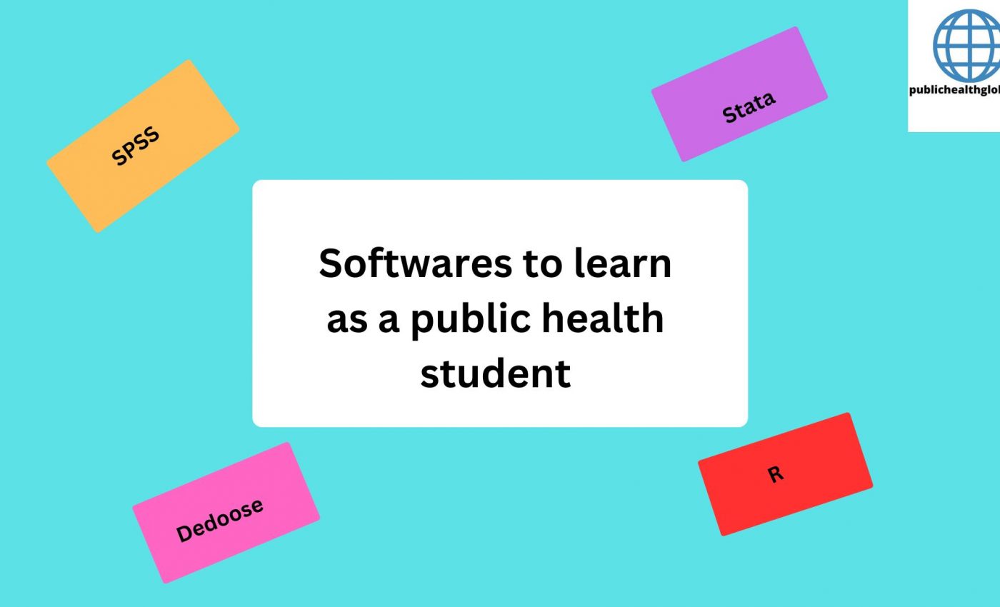 Softwares to learn as a public health student